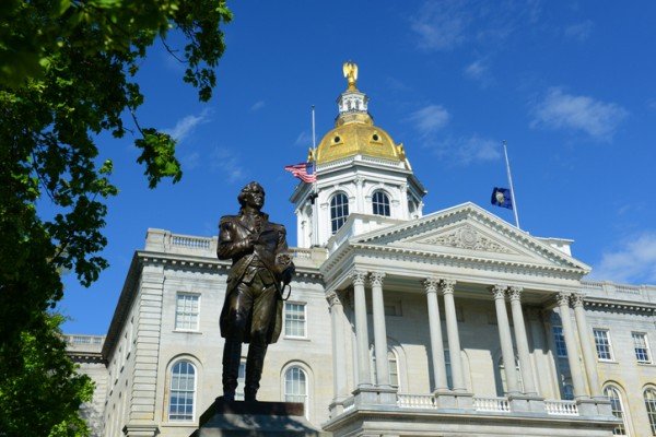 NH state building in Concord, NH